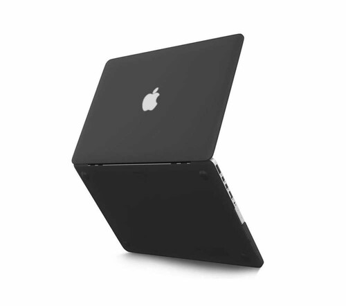 Etui Macbook PRO RETINA 15' plastikowa obudowa hard case kolor czarny widok z przodu