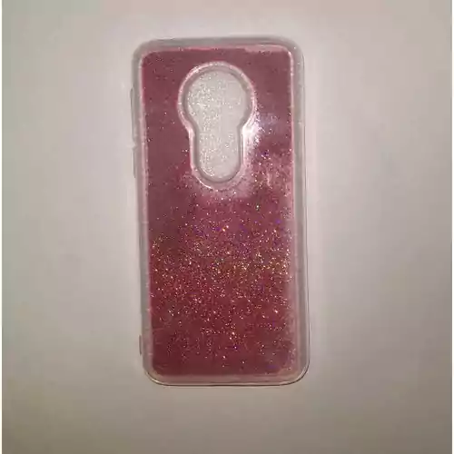 Etui plecki brokat Liquid Glitter TPU do Motorola Moto G7 Play widok z przodu
