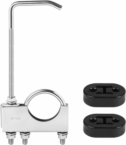 EXLECO 22971 obejma wydechu 57 mm z hakiem zawieszenia, stal 304
