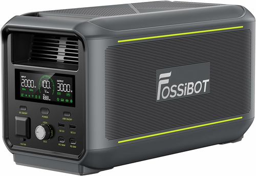 FOSSiBOT F3000 – przenośna stacja zasilania 3000 W / 2048 Wh LiFePO4
