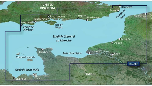 Garmin BlueChart g2 VEU456S - mapa The Solent i Channel Islands
