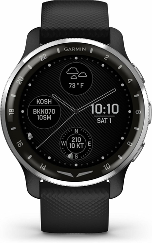 Garmin D2 Air X10 – smartwatch lotniczy GPS, bransoleta stalowa