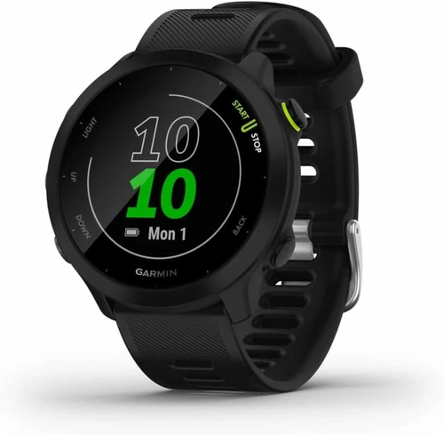 Garmin Forerunner 55 – zegarek GPS dla biegaczy, czarny