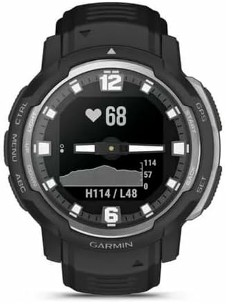 Garmin Instinct Crossover 45 mm – zegarek hybrydowy GPS, grafitowy
