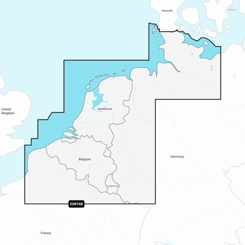 Garmin Navionics+ EU076R - mapa Beneluksu i zachodnich Niemiec