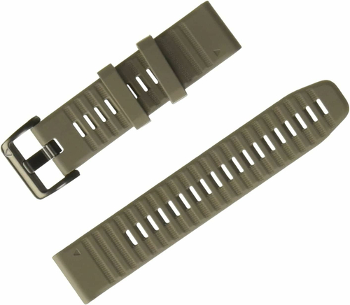 Garmin QuickFit 22 mm – silikonowy pasek do zegarka, ciemny piaskowiec