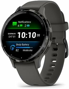Garmin Venu 3S 41 mm – smartwatch GPS AMOLED, Gold/Ivory, pasek silikonowy