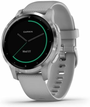Garmin Vívoactive 4S – smartwatch GPS fitness, Powder Gray/Srebrny, 40 mm