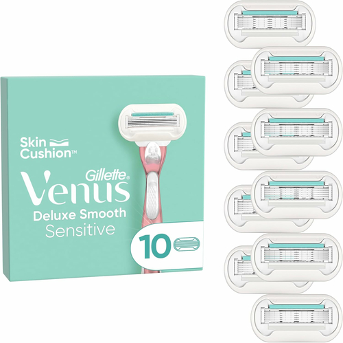Gillette Venus Deluxe Smooth Sensitive – wkłady do maszynki, 10 szt.
