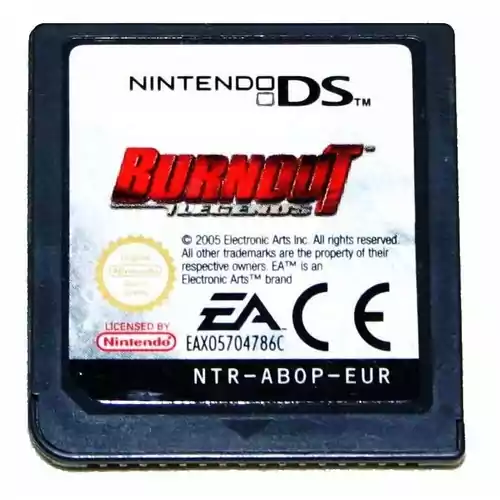 Gra na Nintendo Burnout Legends dla modeli Nintendo DS widok z przodu