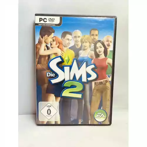 Gra symulacja The Sims 2 PC DE CD ROM widok z przodu.