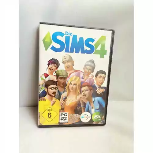 Gra symulacja życai The Sims 4 wersja w pudełku DE PC widok z przodu.