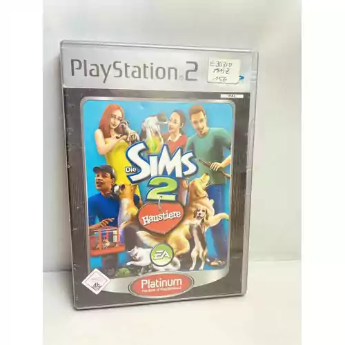 Gra symulacja życia The Sims 2 Zwierzaki PS2 widok z przodu.