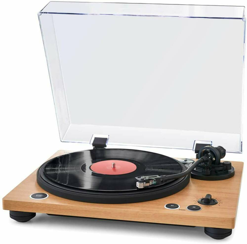 Gramofon z napędem paskowym THOMSON TT450BT Bluetooth 230V widok z lewej strony