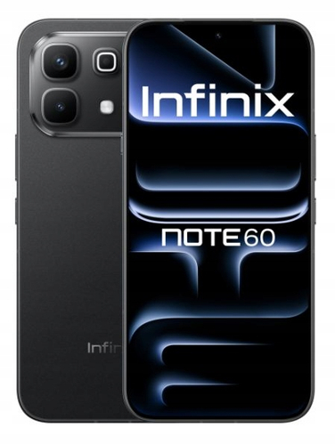 Infinix Note 60 5G 8/256 GB – smartfon 6,78 cala z baterią 6150 mAh, czarny