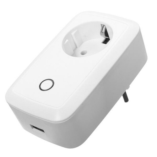 Inteligentne gniazdko WiFi Smart Power Plug Excellway android ios widok z boku 