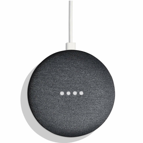 Inteligentny głośniki Google Home Mini Charcoal widok z przodu