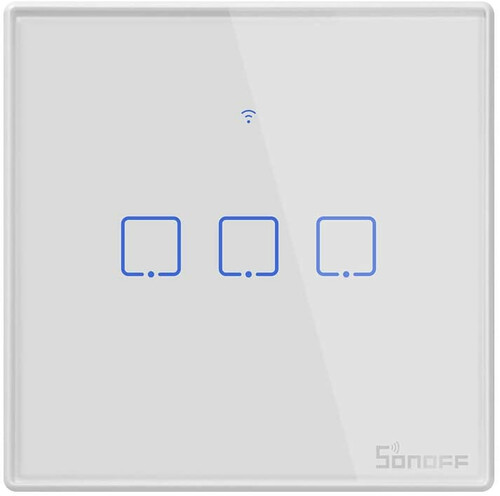 Inteligentny przełącznik światła SONOFF WiFi widok z przodu