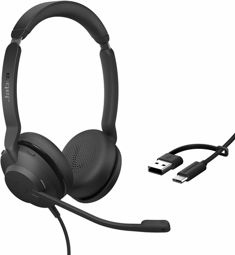 Jabra Evolve2 30 SE MS Stereo USB-C/A – zestaw słuchawkowy do Teams, czarny