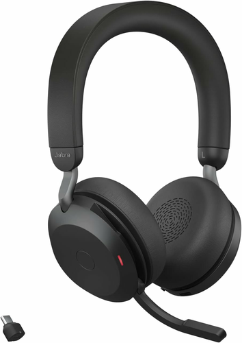 Jabra Evolve2 75 MS USB-C – bezprzewodowy zestaw słuchawkowy ANC bez stojaka, czarny