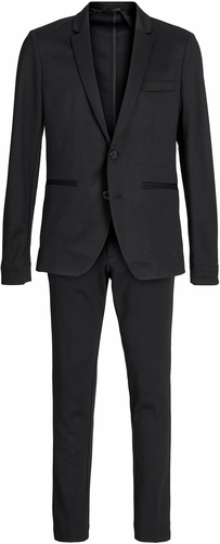 JACK & JONES Junior Jaxon Jersey Suit – garnitur chłopięcy z dzianiny, czarny