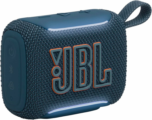 JBL Go 5 – mini głośnik Bluetooth z podświetleniem, IP68, niebieski