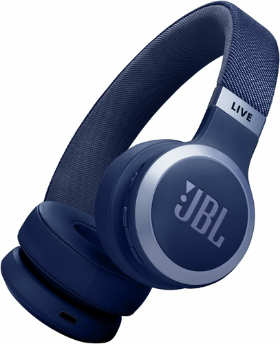 JBL Live 670NC – bezprzewodowe słuchawki nauszne z adaptacyjnym ANC, niebieskie