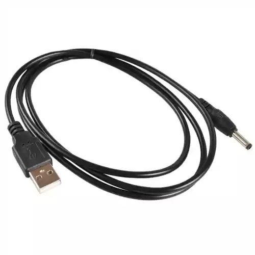 Kabel ładujący USB DC do Mod Box epapierosów widok z przodu.