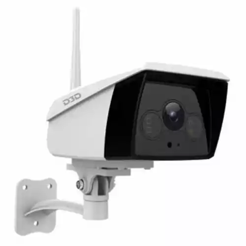 Kamera bezprzewodowa do monitoringu IP D3D 836 2MP Alexa WiFi CCTV widok z przodu.