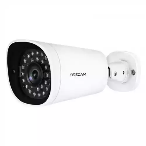 Kamera do monitoringu IP Foscam G2EP 0g2epw 2MP H.265 POE Alexa Google widok z przodu.