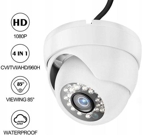 Kamera monitoringu IP Dericam 1920TVL 1080P AC2MD2W widok z przodu.