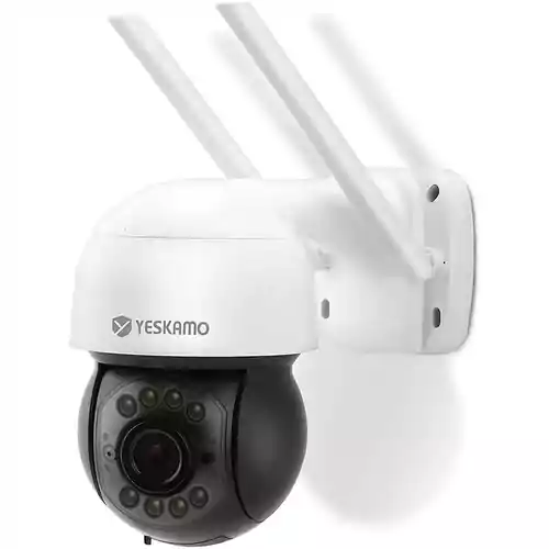 Kamera monitorująca obrotowa CCTV MicroSD Yeskamo Q05-3MP widok z przodu.