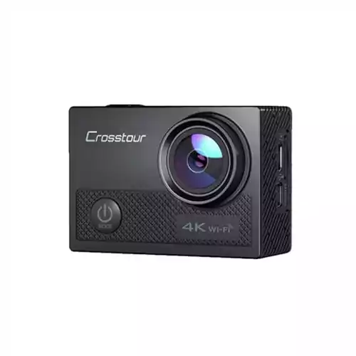Kamera sportowa Crosstour CT9000 4K 20MP WiFi widok z przodu.