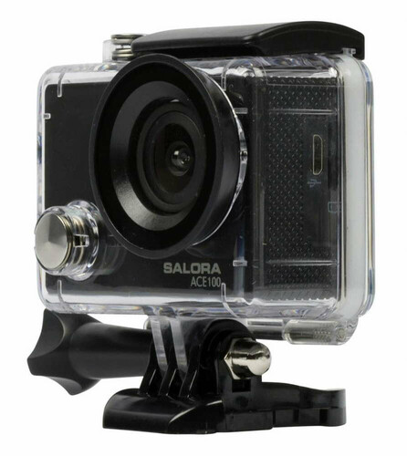 Kamera sportowa FullHD GoPro SJ8000 Salora ACE100 widok z lewej strony