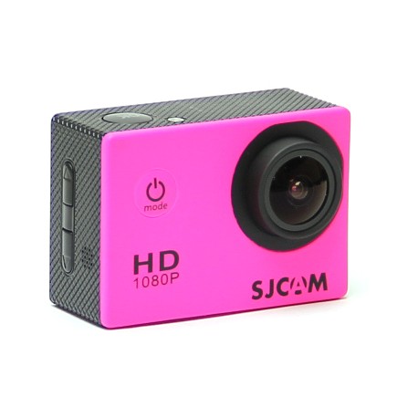 Kamera sportowa SJCAM SJ5000 LCD 2' Full Hd różowa widok z lewej strony