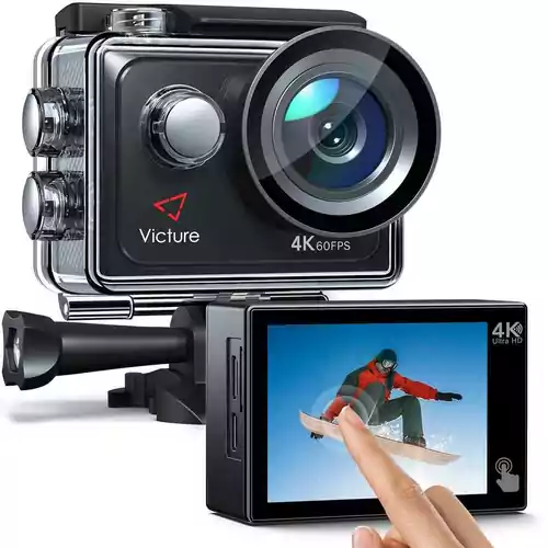 Kamera sportowa Victure AC920 Action Camera 4K60FPS 20MP widok z przodu.