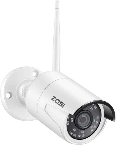Kamera zewnętrzna IP ZOSI ZG2322M 2MP 1080P NVR widok z przodu.