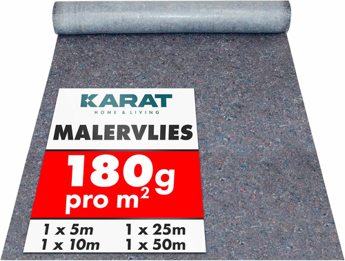 KARAT włóknina malarska w rolce 50 m x 1 m, antypoślizgowa