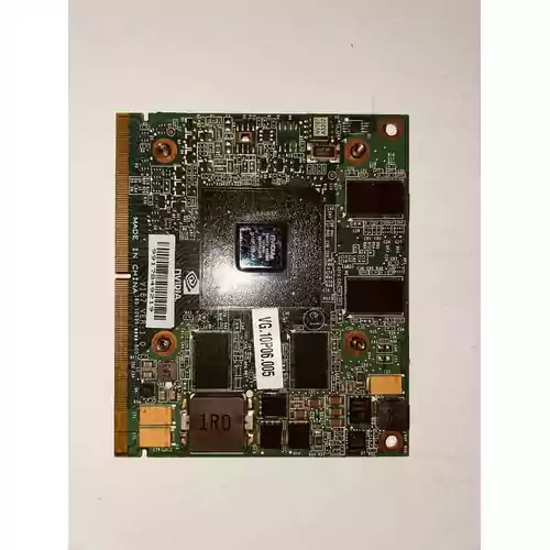 Karta graficzna GeForce GT 240M N10P-GS-A2 38N3FX 0936A2 NM2952.03W widok z przodu.