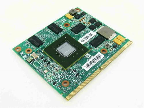 Karta graficzna GeForce GTS 250M N10E-GE1-A2 VG.10E06.004 widok z przodu.