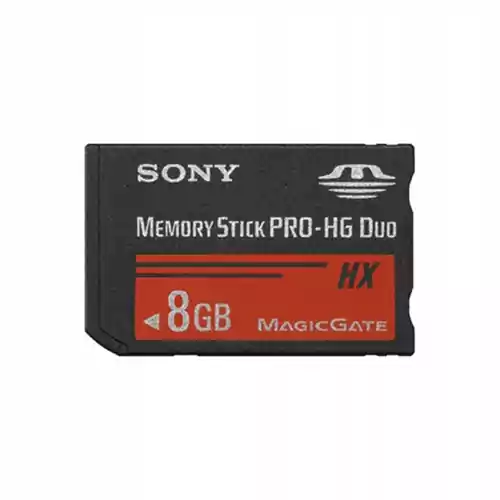 Karta pamięci SONY Memory Stick PRO-HG Duo 8 GB widok z przodu