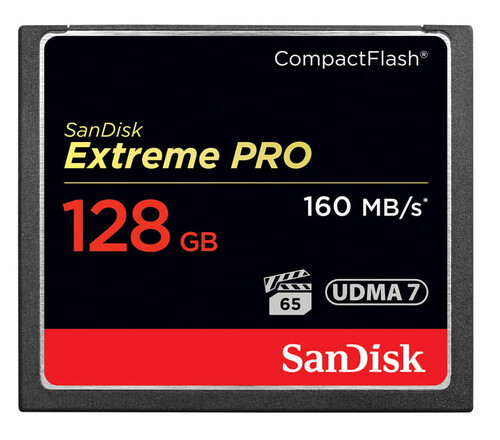 Karta Sd Sandisk extreme pro 128GB UDMA7 4K 160MB/s widok z przodu
