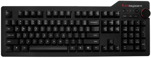 Klawiatura przewodowa mechaniczna Daskeyboard DASK4MKPROCLI Blue widok z przodu.