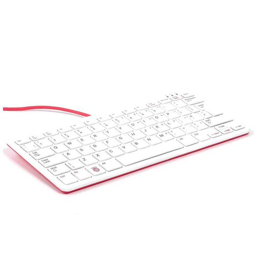 Klawiatura Teclado Raspberry Pi Keyboard HUB USB widok z przodu.
