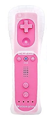 Kontroler do Nintendo Wii motion plus pink widok z przodu