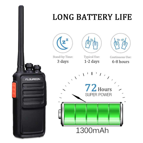Krótkofalówka walkie talkie Floureon A5 TYT-A5 widok z przodu.