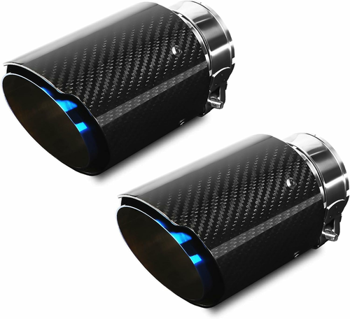 Krtopo AT168-2PCS końcówki wydechu z włókna węglowego 63/89 mm, 2 szt.