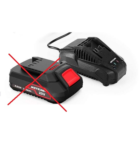 Ładowarka do akumulatora Meterk 21,5V 2,4A LY777-2150-2400 widok z przodu