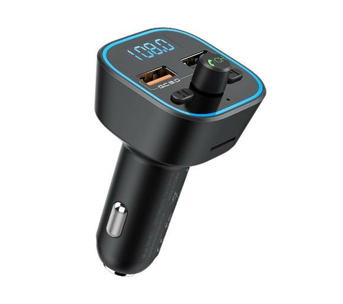 Ładowarka samochodowa QC3.0 Bluetooth FM T32 MP3 widok z przodu.