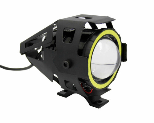Lampa motocyklowa reflektor LED CREE U7 10W widok z przodu